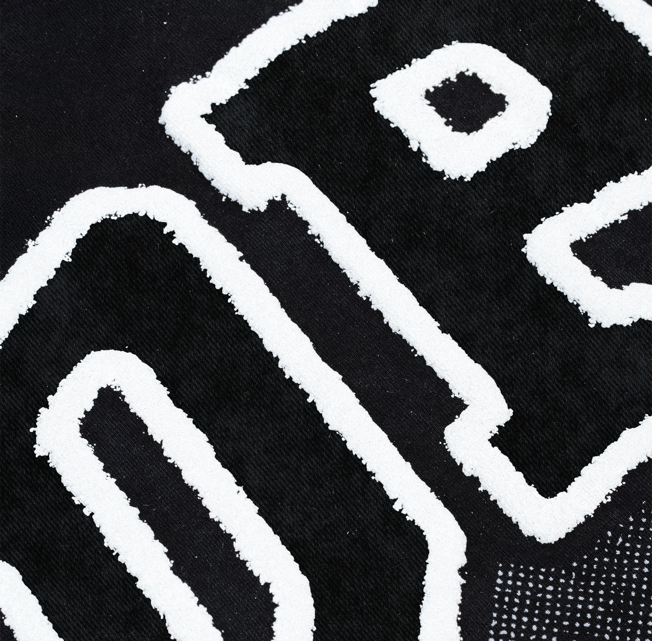 Zoom zip hoodie gris et étiquette Champagne Tears.