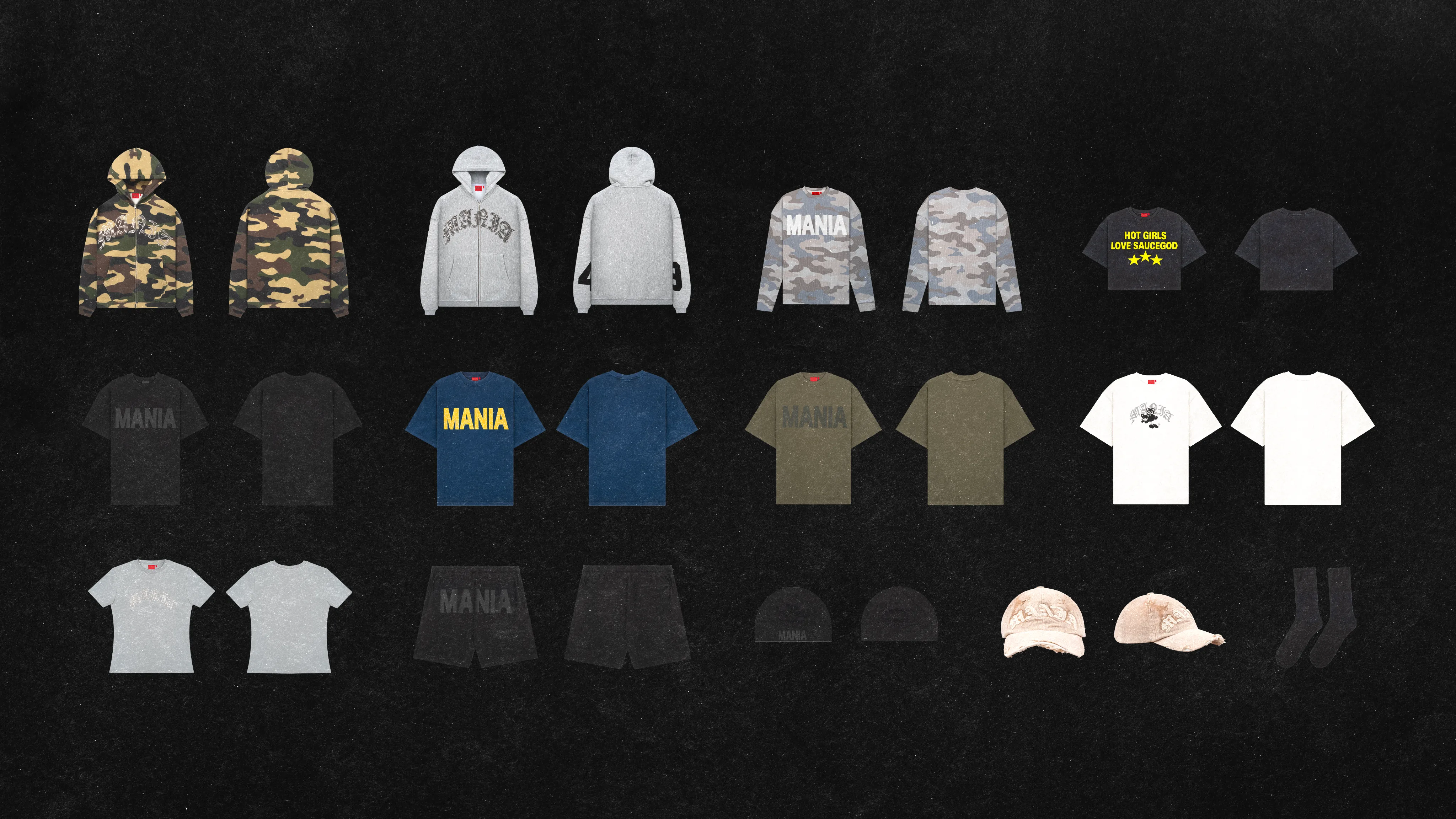 Plaquette globale de la collection Mania.