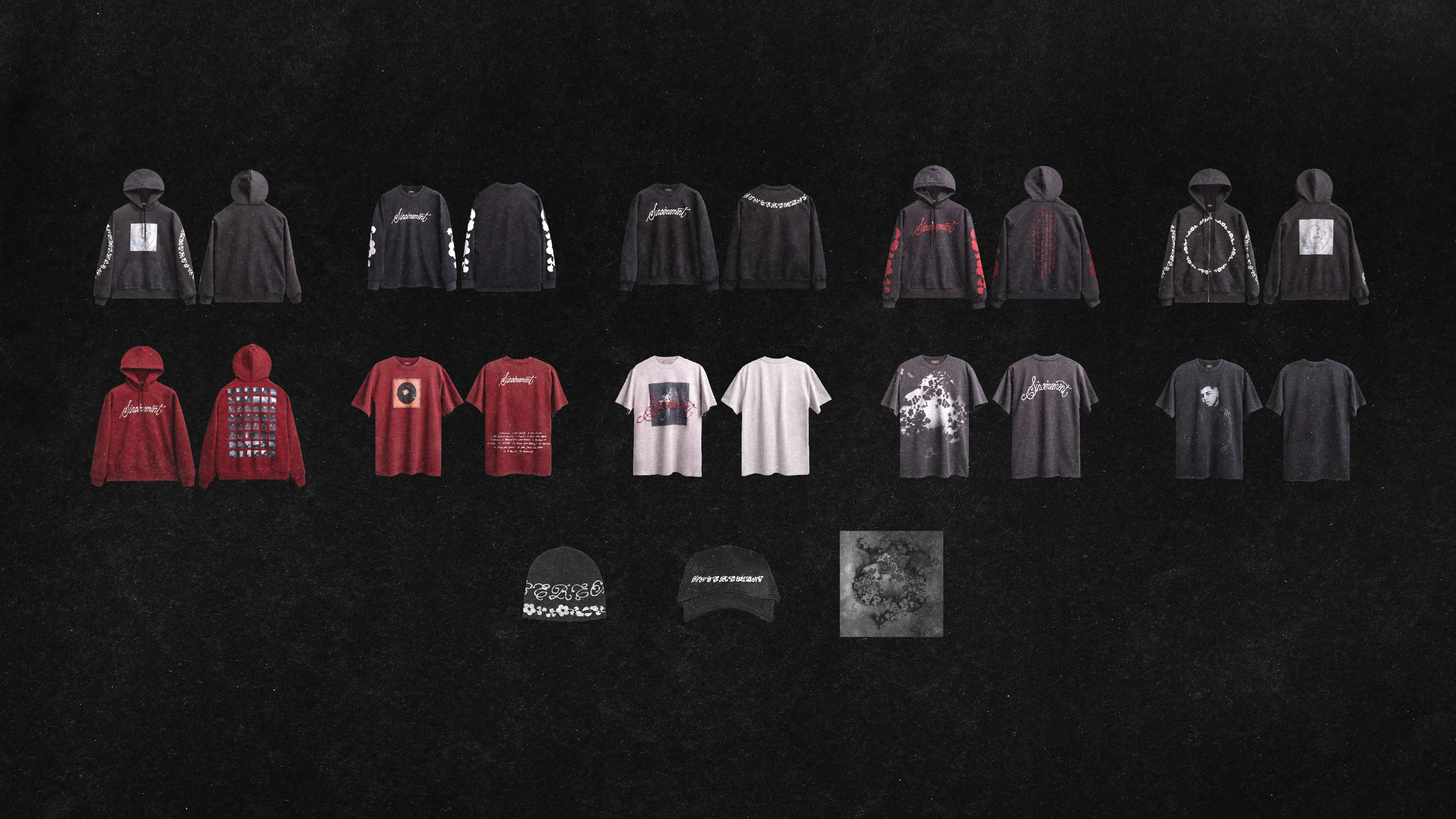 Plaquette globale noire de la collection Sincèrement.